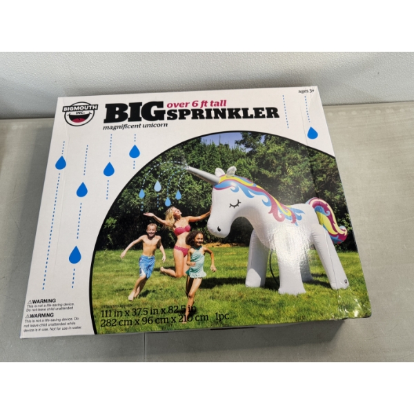 Brand New In The Box Unicorn Sprinkler - Large Size Over 6 Ft Tall