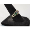 Image 2 : Incredible 10K Yellow Gold Ring with Multi-Colored Stones - Size 7 - Total Weight: 2.2g