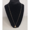Image 1 : 14K Gold Mariner’s Crucifix Pendant On 14K Gold 27" Dainty Twisted Rope Necklace - Weight: 2.4g