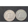 Image 2 : United States 1953-D & 1963-D Franklin 90% Silver Half Dollars
