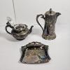 Image 1 : 5lb Assortment of Vintage Swedish Silver Metalwork and Other Silver-Plated Items