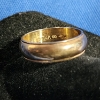 Image 4 : Nice 14K Gold Ring Weighing 5.6 Grams Total ~ Size 7