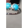 Image 10 : Women's Sterling Silver 16" Necklace, Size 7 Ring & Earrings Set - Total Weight: 7.7g