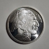 Image 2 : One Troy Ounce .999 Fine Silver Indian Buffalo Round 