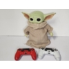 Image 1 : Star Wars Baby Yoda Plush & (2) DualShock 4 Wireless PlayStation Controllers
