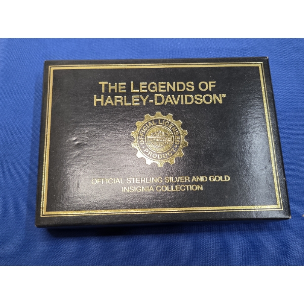 The Legends Of Harley Davidson Gold Plated Sterling Silver Insignia Collection Emblem 24.2 Grams