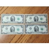 Image 1 : x4 1976 United States $2 Federal Reserve Notes FV: $8.00