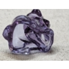 Image 4 : Degenhart Vintage Uranium Glass Dog Figurine - Violet - UV Reactive!!!