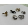 Image 5 : 5 Gorgeous Costume Rings & Moose Pin - Various Ring Sizes 