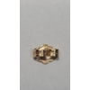 Image 6 : 14K Yellow Gold Earrings Set With Trillion-Cut Citrine & Diamonds - Weight: 3.2g