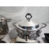 Image 3 : Assorted Serving Dishes, Utensils, and Cutouts: Including Some Silver-Plated and Stainless Steel