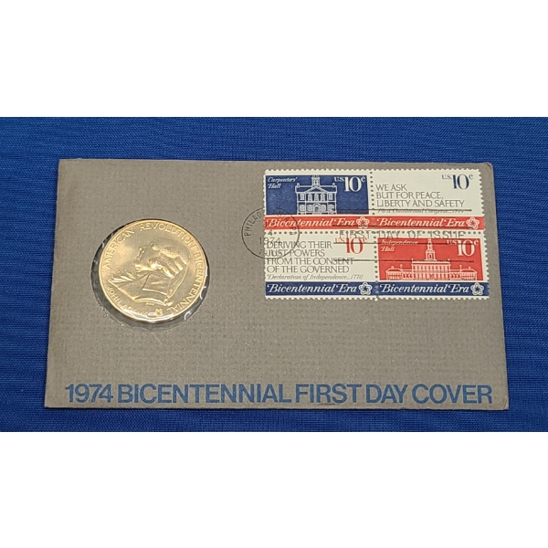 1974 American Revolution Bicentennial First Day Cover  