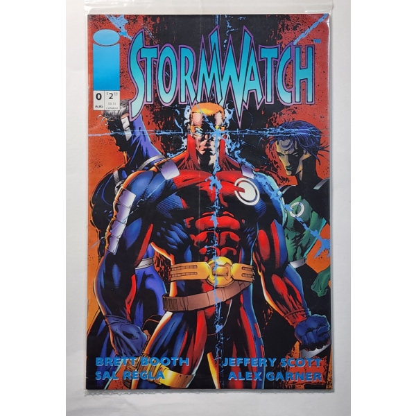 SEALED StormWatch Comic Book #0 AUGUST IMAGE COMICS ~ INCLUDES TRADING CARD!