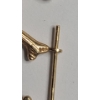 Image 3 : Set Of 14K Yellow Gold Kissing Whales Hoop Earrings - Weight: 1.9g