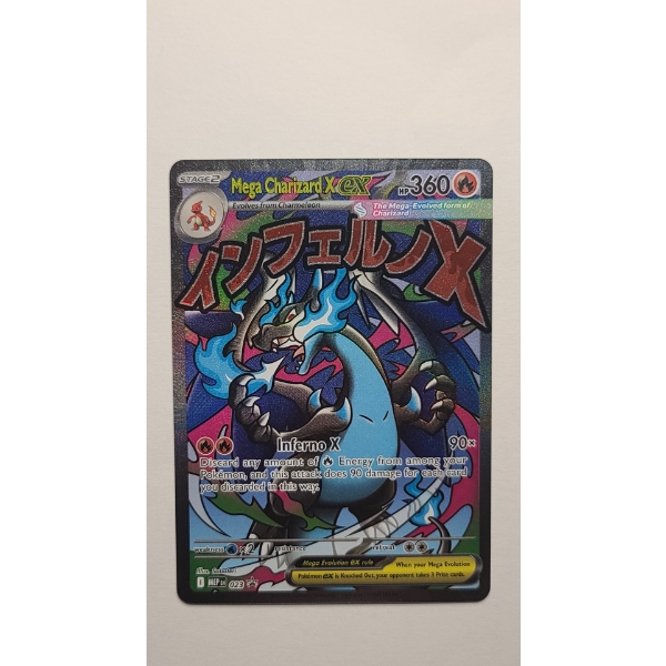 Mega Charizard X ex 023 Holo Black Star Promo Pokemon Trading Card From The Mega Evolution Promo Set