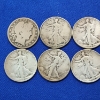 Image 2 : x10 Assorted Years United States 90% Silver Half Dollars - FV: $5.00