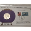 Image 5 : Two U.S. Silver Peace Dollars in Display Cards & Protective Binder Page - 1922-S & 1926-S