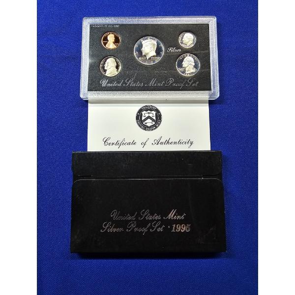 1995-S United States Mint Silver Proof Set in Original Box w/ COA