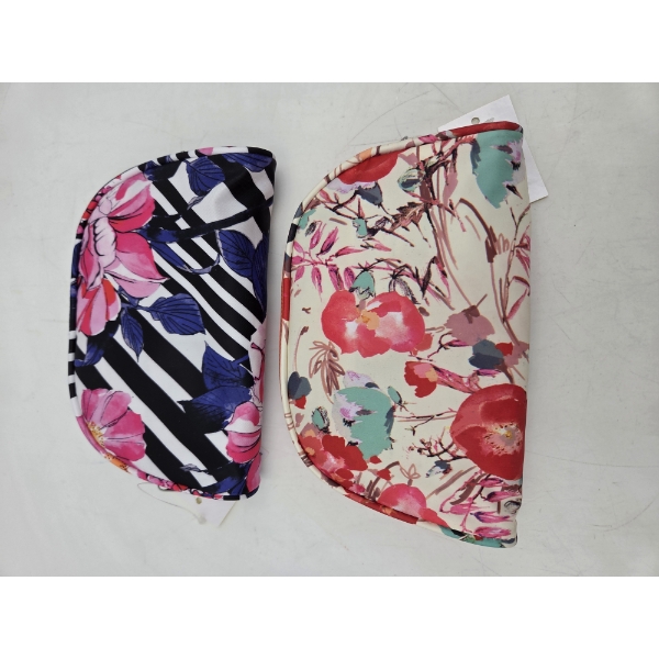 Two Brand New Floral Zippered Pouches