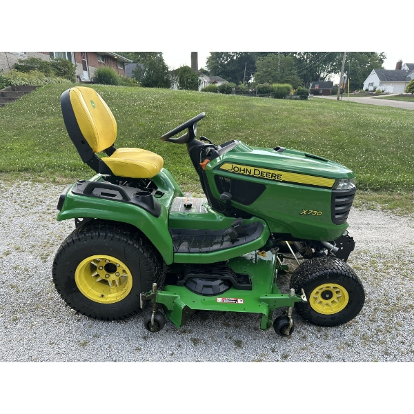2023 John Deere X730 Signature Series Lawn Tractor, 60" Deck, 112.9 Hours. Low Hours, Great Cond