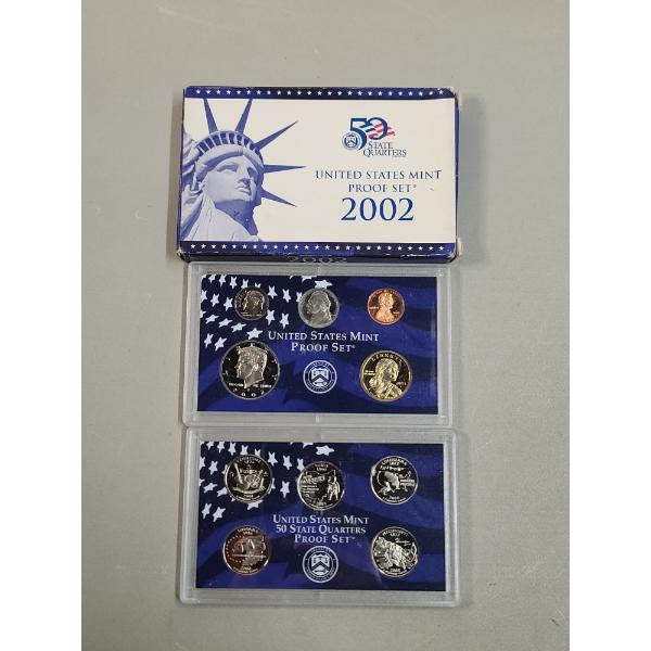 2002 United States Mint Proof Coin Set In Original Packaging 