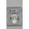 Image 1 : ICG 1986 MS69+ "Struck Thru"1 Troy Ounce .999 Fine Silver American Eagle Signed By Austin Hutto