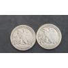 Image 2 : U.S 1944 & 1944-S Walking Liberty 90% Silver Half Dollars - Face Value: $1.00