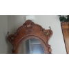 Image 5 : Antique Oak Mirrored Hall Tree - With Seat & Below Seat Storage - See Pics & Description