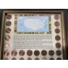 Image 2 : Lincoln Memorial Penny Collection 50 States - Framed - Approx. 10inx12in