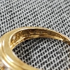 Image 6 : 14K Yellow Gold Rings Ft. Nice Clear Stones Weighing 2.7 Grams ~ Size 7.5