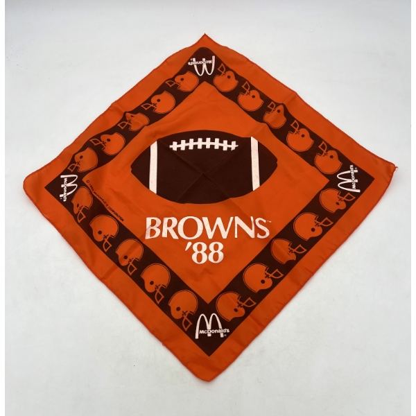 Lot of 2 Bandannas  1 Cleveland Browns and 1 Red Man