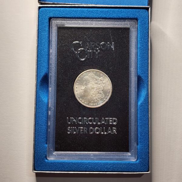 *SEMI-KEY DATE CARSON CITY MORGAN DOLLAR* 1885-CC US Morgan Dollar in GSA Holder ~ ONLY 228,000 MADE