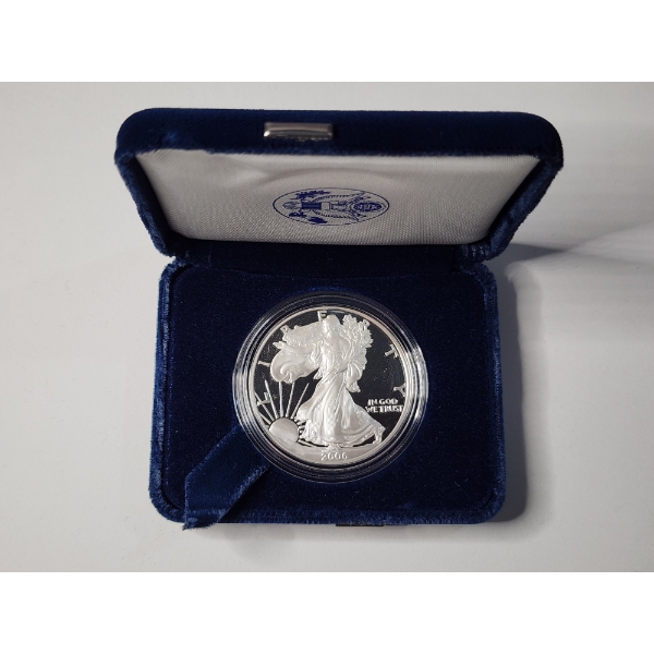 2006-W U.S. Mint American Eagle PROOF One Troy Ounce .999 Fine Silver Coin ~ West Point Minted Coin!