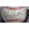 Image 2 : Rocky Colavito Cleveland Indians Autographed Baseball With 2001 Fleer Baseball Card In Display Stand