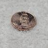 Image 2 : Ascension Island 2025 Sailing Ship Quarter Dollar 99.9% Fine Copper Coin - 1/4 oz ACW