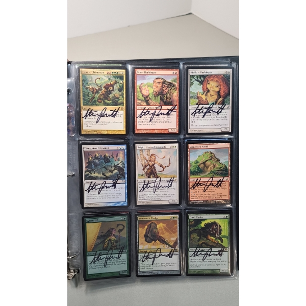 Assorted Magic The Gathering Cards Including Autographed & Holo Cards