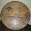 Image 2 : 2 Pc Offering - Antique 17 x 7 Cheese Box & Metal 12 x 8 x 6 Egg Crate - See Pics