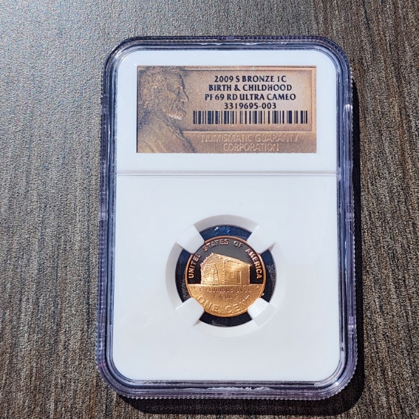 2009-S Bronze Lincoln Cent Birth & Childhood NCG PF 69 RD ULTRA CAMEO