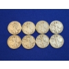 Image 1 : x8 Assorted Years 90% Silver Walking Liberty Half Dollars FV: $4.00