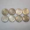 Image 4 : x8 United States Kennedy Half Dollars - 1964 90% Silver - FV: $4.00