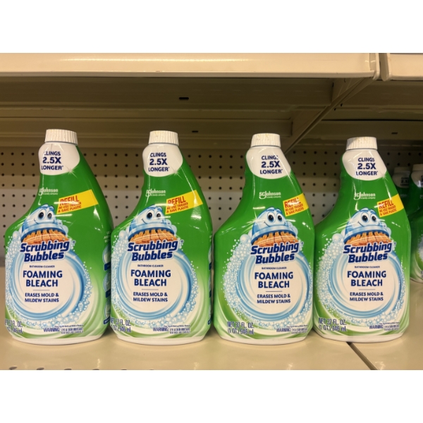 4 - Large Bottles of Scrubbing Bubbles Refill - Brand New - You Get 4 Bottles For One Bid!