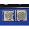 Image 4 : Lot of (4) 1972 Eisenhower Dollars - in Case & Plastic Sleeve w/ COA FV $4.00