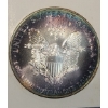 Image 3 : 1991 1 Troy oz 999 Fine Silver American Eagle Coin In Christmas Display