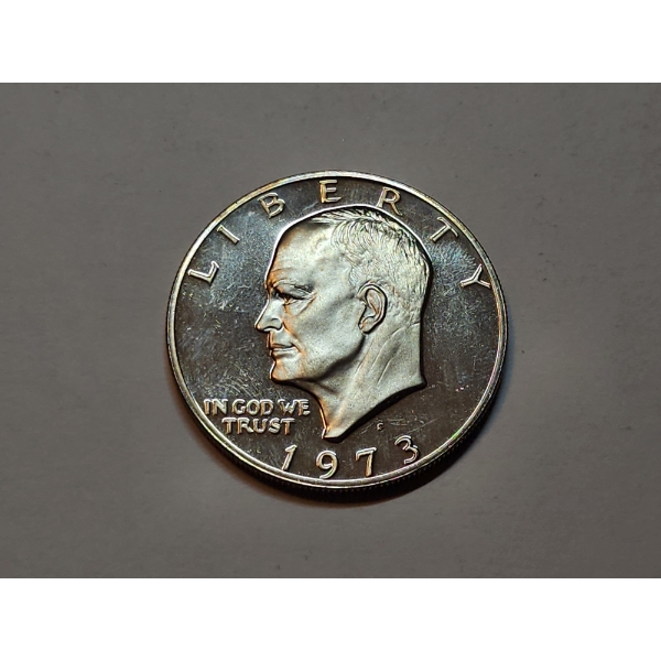1973-S Eisenhower Clad Dollar 40% Silver Coin