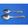 Image 1 : 2 - Vintage Collectible Engraved Sterling Silver Spoons - TW: 41.0g