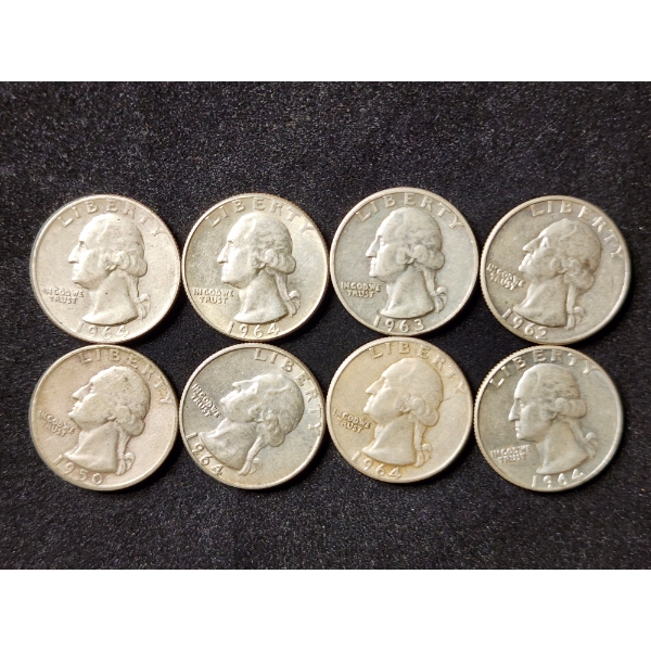 $2 Face Value in 90% Silver Washington Quarters