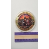 Image 3 :  Colorized "Crusader's Vow" 5 oz .999 AVDP Copper Bullion Round In Protector