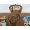 Image 3 : Vintage "Let's Play House" Doll Books, Assorted Children's Books, and Wicker Doll Bench and Table