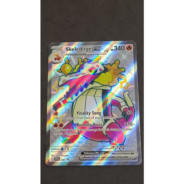 2024 Shiny Skeledirge EX SVP EN 081 Black Star Promo Holo Pokémon Card