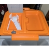 Image 3 : Klein Tools Hard Side Cooler with Silverware Compartment - Lockable - 12x16x12